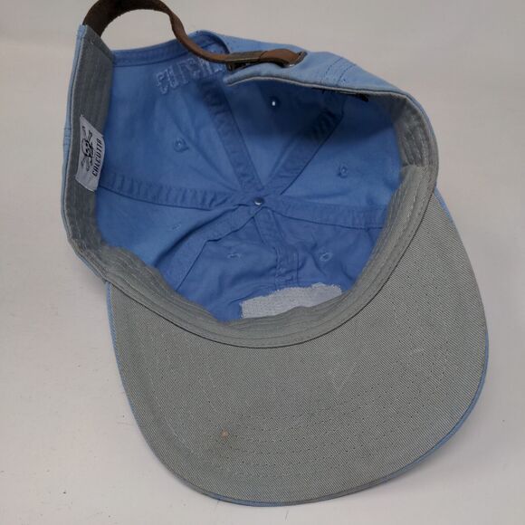 Calcutta Slideback Hat Blue OSFM Adjustable Patch Logo Vented Holes 6 Panel - Picture 6 of 8